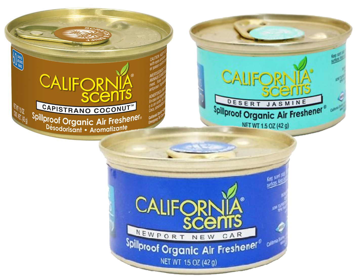 42g California Scents® Spillproof Organic Air Freshener, Can